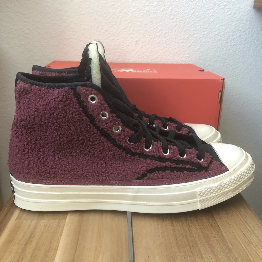 Converse Chuck 70 Sherpa Hi Shadowberry/Black Men’s Shoes Size 9